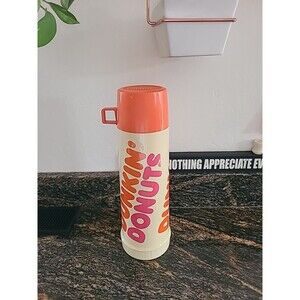 VTG Dunkin' Donuts Thermos 80s Lined USA Seeley Great Shape 32 Oz